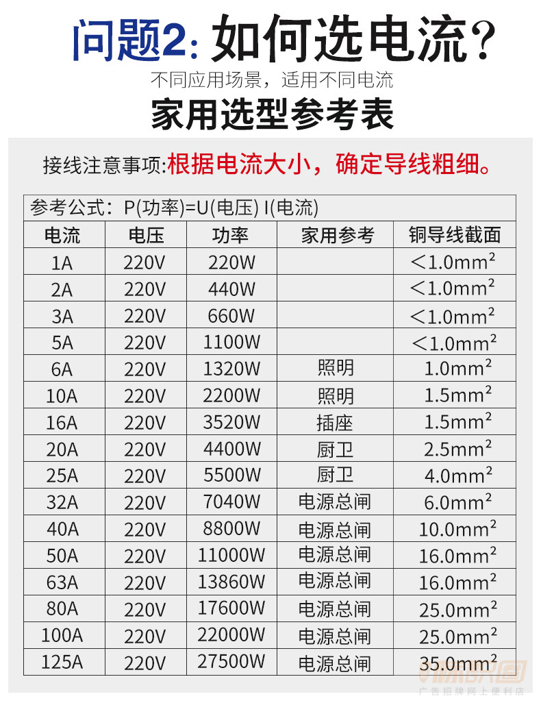参考公式p功率u电压电流电流电压功率家用参考铜导线截面 la 220v 220