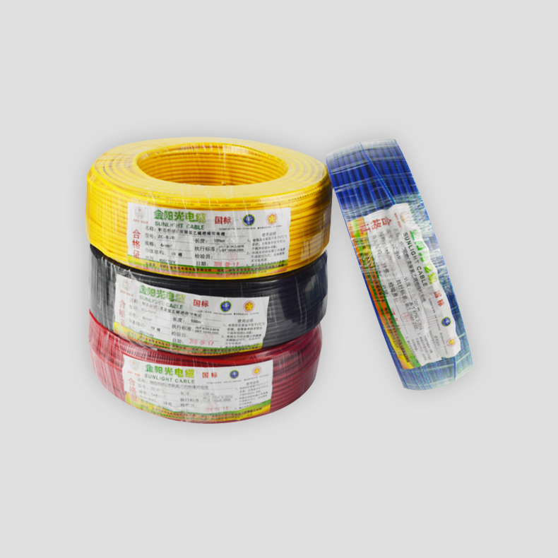 金阳光国标多股纯铜pvc绝缘层单芯软电线bvr系列_电线/电缆_标识材料