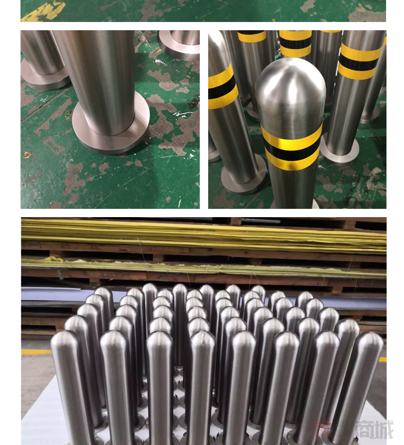 金属标牌可定制不锈钢停车场防撞柱标识牌