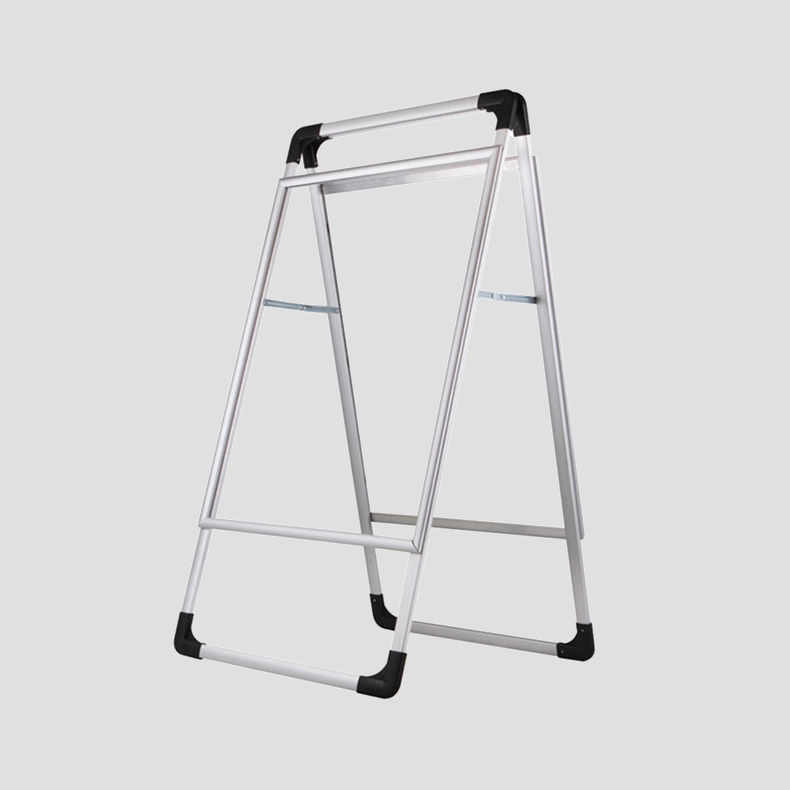 双面手提式铝合金落地海报架(不含面板)