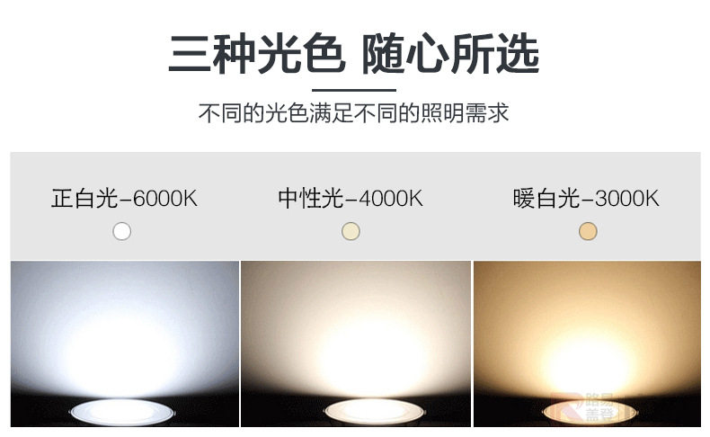 明装筒灯cob吸顶式15w 3000k暖光黑壳 筒灯 标识成品 标识圈