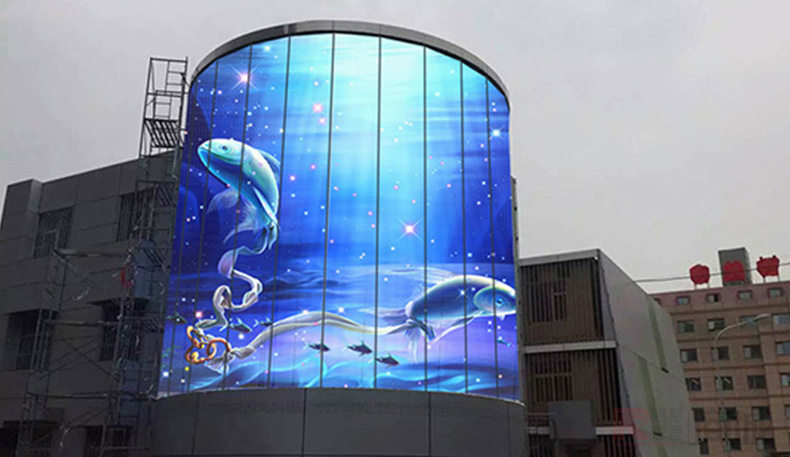 led透明全彩显示屏商场橱窗格栅透明玻璃屏led广告屏屏幕厂家定制